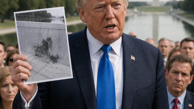 Trump Promises Evidence of Vandalism Allegations at Reflecting Pool